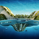 Illustration for article titled Architect Dreams Up Lilypad: Floating City Ark for Eco-Refugees